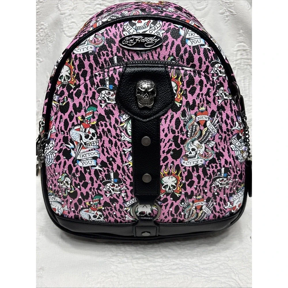 Ed Hardy | Bags | Ed Hardy Adjustable Pink Leopard Print  display picture 1